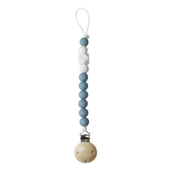 Chewies Schnullerkette dusty blue (reserviert für Geburtsliste)