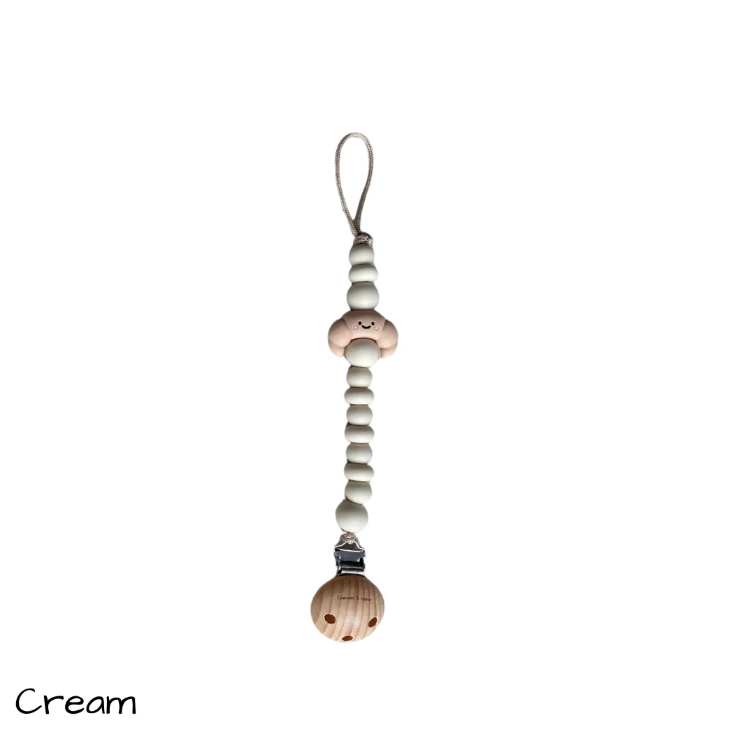 Chewies Schnullerkette Chewie clip croissant (reserviert für Geburtsliste)